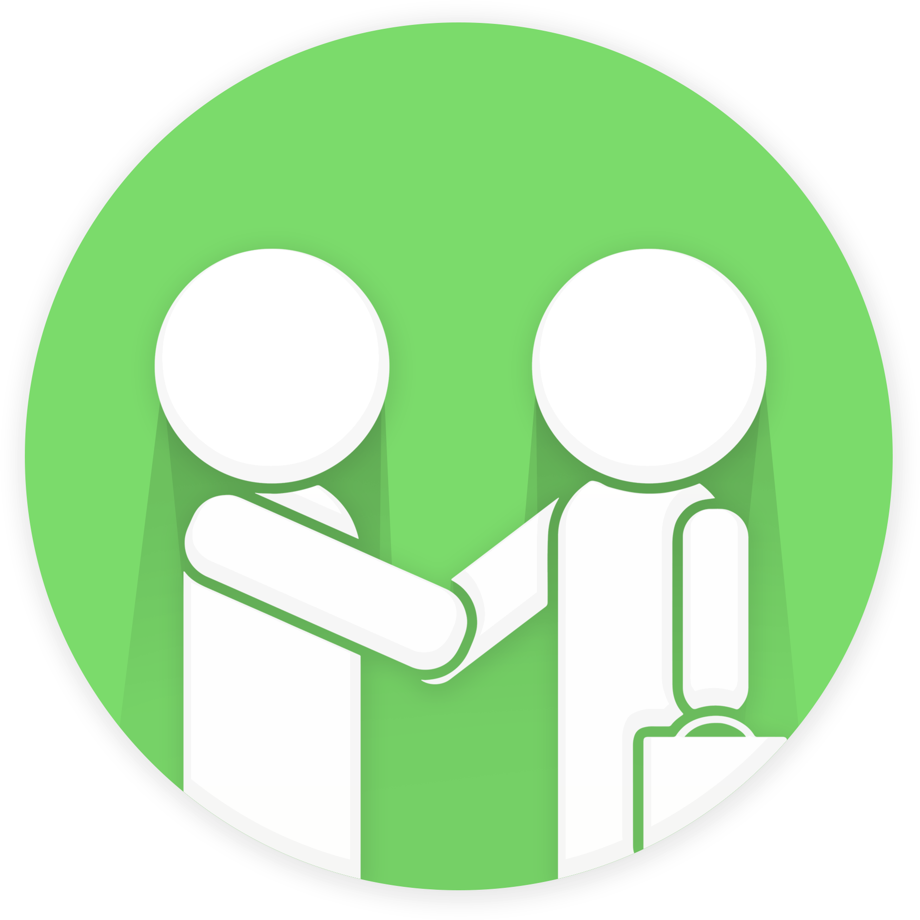 Customer And Seller Icon (1000x1000), Png Download