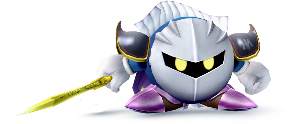 Meta Knight Smash4 Styled Render By Machriderz-d7ri3u2 - Smash Bros Meta Knight Render (1191x670), Png Download