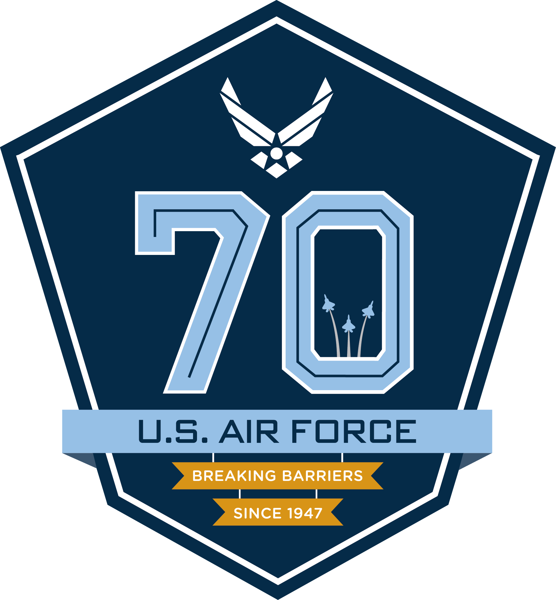 Air Force 70th Birthday Logo - Air Force Marathon Medal 2017 10k (1826x1970), Png Download