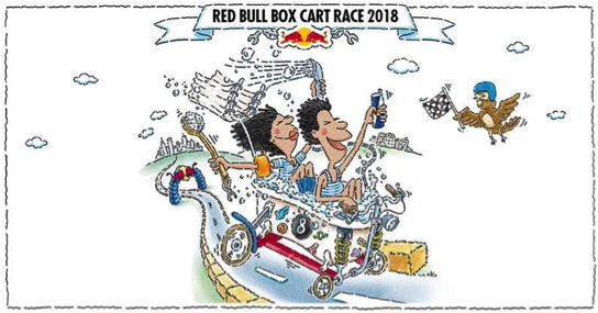 Red Bull Box Cart Race Returns To Sa - Red Bull Box Cart (581x349), Png Download