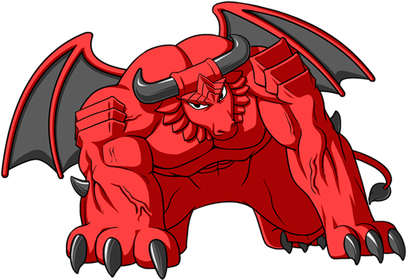 Raid Boss Redbull Body - Illustration (573x396), Png Download