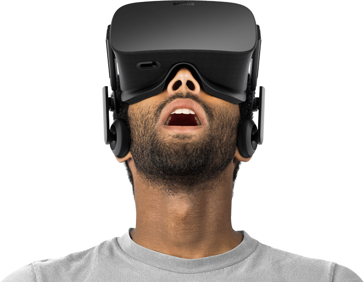 Oculus-rift - Vr Virtual Reality Advertise (736x570), Png Download