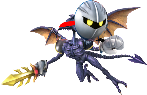 Meta Knight Seems To Have Some Familiar Wings - Sakurai Shook His Head (590x355), Png Download