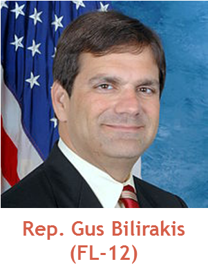 New Ng9 1 1 Caucus Members - Gus M Bilirakis (301x399), Png Download