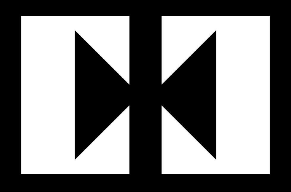 Two Arrows In Rectangles Pointing To The Center Svg - Scalable Vector Graphics (980x648), Png Download