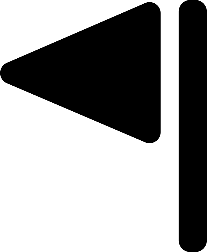 Flag Triangle Pointing Left Svg Png Icon Free Download - Icon (806x980), Png Download