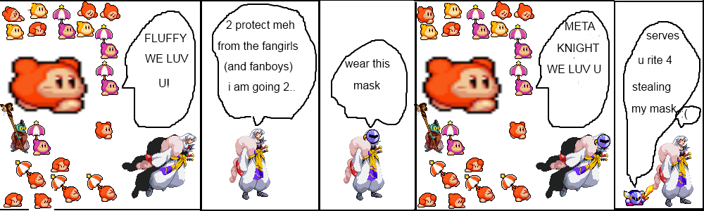 Most Of Sessohmaru's And Meta Knight's Fangirls R Waddle - Comics (1000x300), Png Download