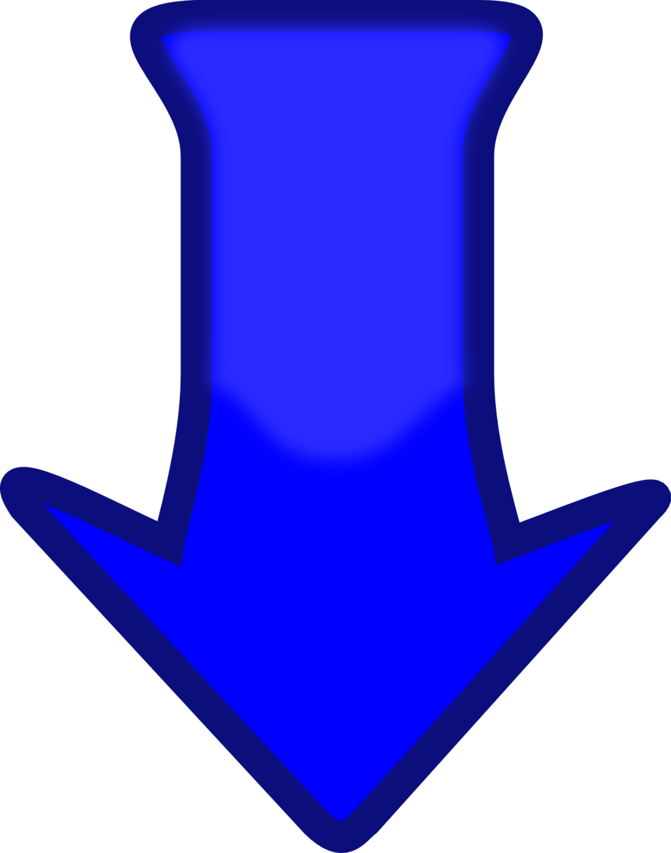 Blue Arrow Down Png Download - Blue Down Arrow (468x594), Png Download