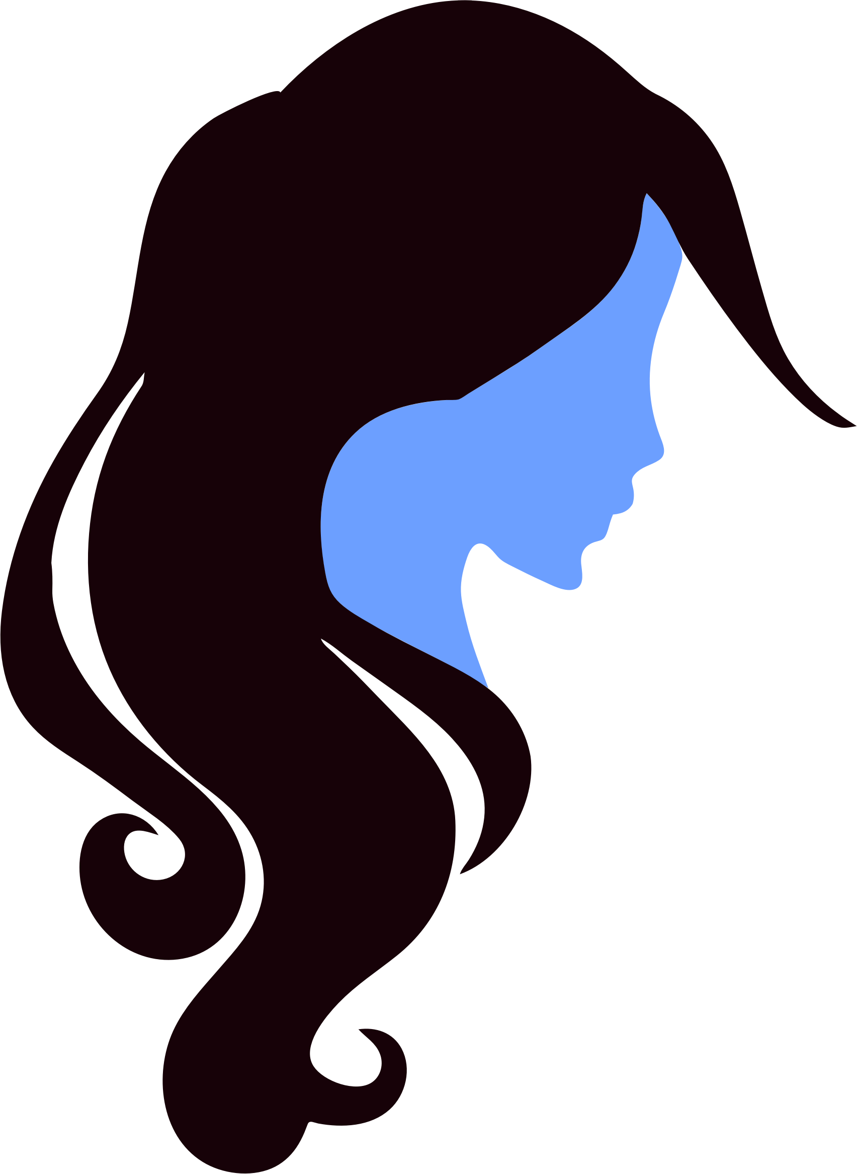 Girl Group Hoto Posing Silhouette Png Free Png Images - Woman Icon (1704x2333), Png Download