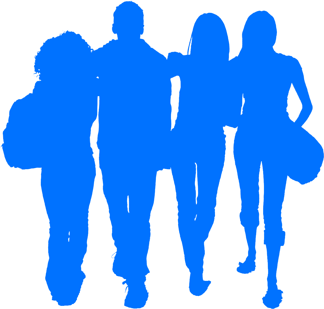 Crowd Drawing Group Person - Drawing (1393x1378), Png Download