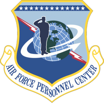 Air Force Personnel Center, Us Air Force - Air Force Personnel Center Patch (350x346), Png Download