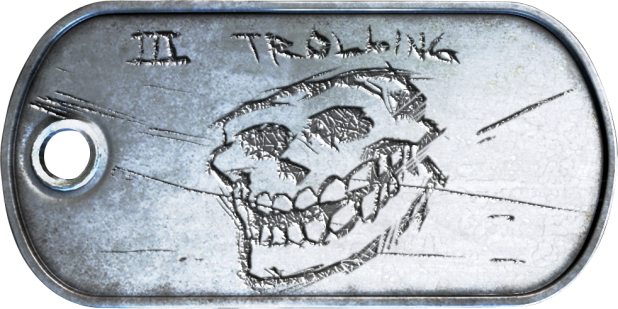 Trollface Dog Tag - Battlefield Dog Tags (618x309), Png Download