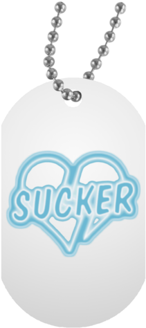 Sucker For Love White Dog Tag Necklace - Happy Birthday Son In Military (480x480), Png Download
