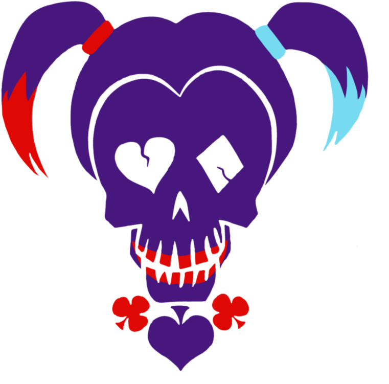 Joker Harley Quinn Batman Poster Film - Logo De Harley Quinn (800x796), Png Download