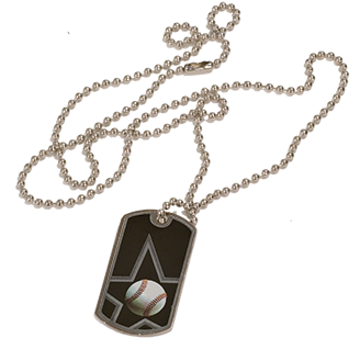 Dog Tag - Black & Silver Necklace - Horse Designs 7 (357x357), Png Download