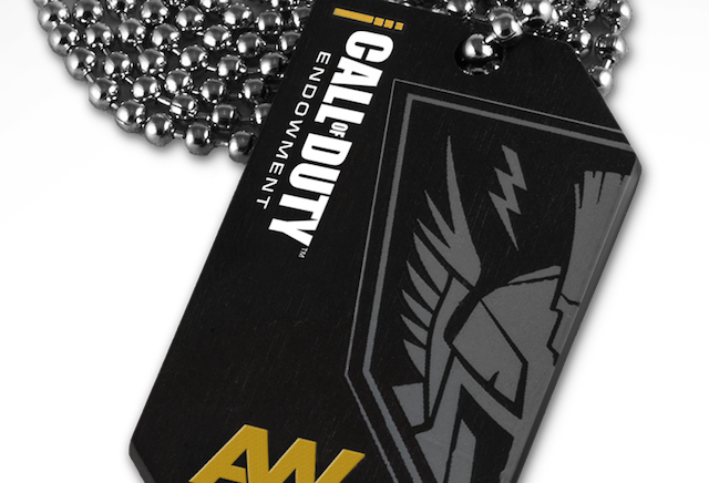 Limited Edition Advanced Warfare Dog Tags Available - Dog Tag Call Of Duty (640x436), Png Download