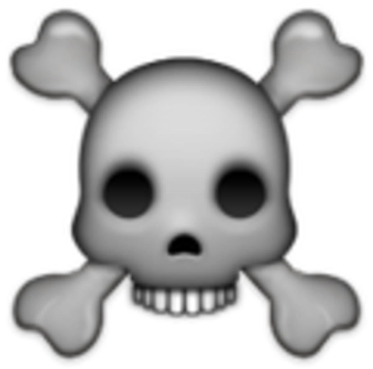 Skull And Crossbones Emoji Png (500x500), Png Download