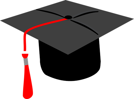 Graduation Cap Graduation Hat Education Su - Graduation Cap (459x340), Png Download
