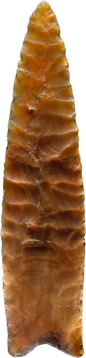 B A N D I P U R - Clovis Spear Point (351x1280), Png Download