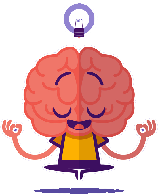 Thought Brain Mind - Enhance Your Memory: Power Of Third Eye (557x683), Png Download
