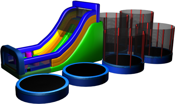 Btn Vermodelo - Trampolines De Dos Pisos (800x600), Png Download