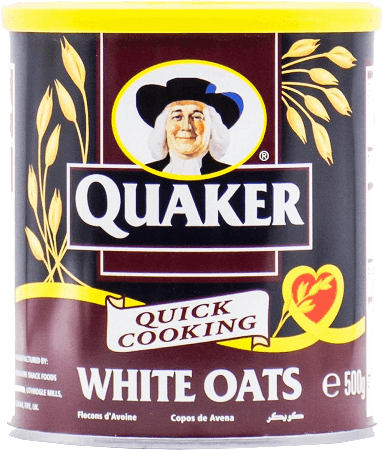 Quaker Cereal White Oats 500 Gm - Quaker White Oats (1000x1000), Png Download