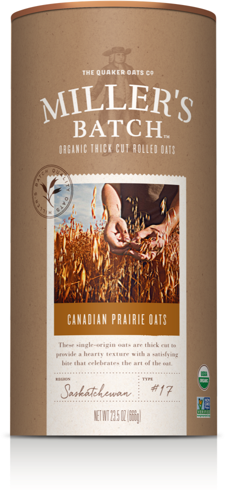 Word "pure" Written Across It Dressed In A Quaker Garb - Quaker Millers Batch (541x1014), Png Download