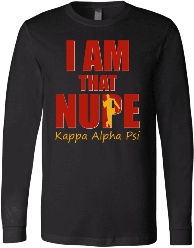 Kappa Alpha Psi Tagline Canvas Long Sleeve Shirt - T-shirt (900x900), Png Download