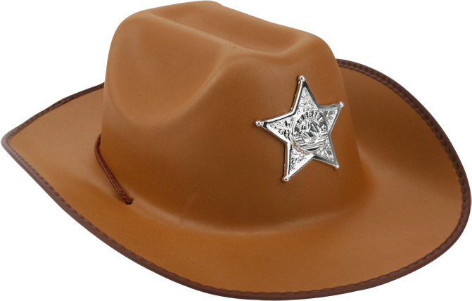 Sheriff Hat, , Large - Sheriff Hat Png (671x428), Png Download