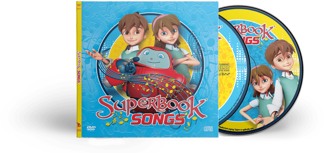 Image Of Superbook Songs Dvd Plus Cds - Dvd (1100x521), Png Download