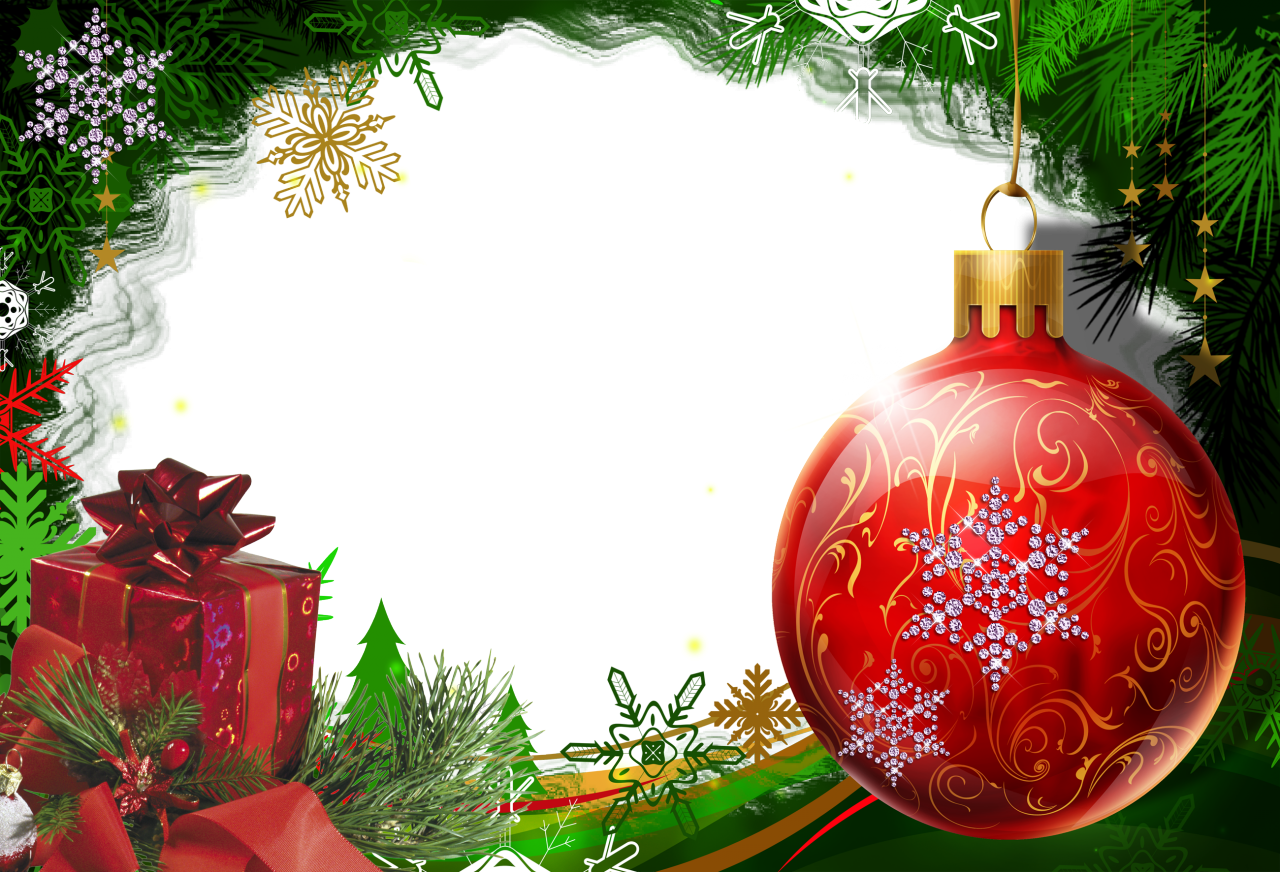 Marcos De Fotos - Christmas (1280x872), Png Download