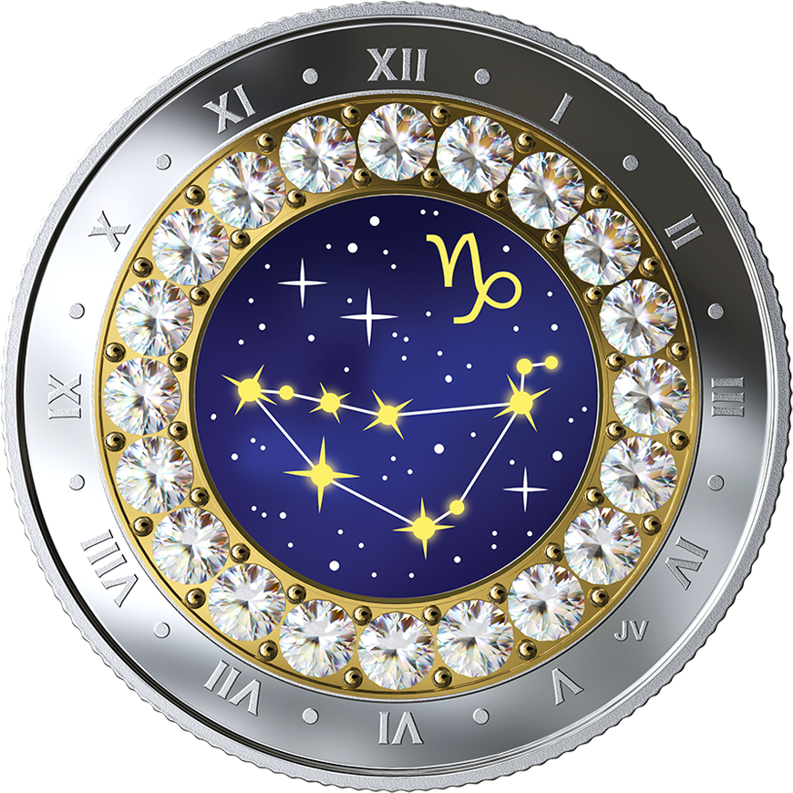 2019 Canadian Zodiac Series Capricorn - Capricorn (900x900), Png Download