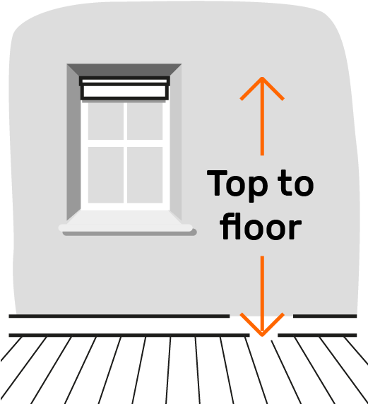 Height = Top Of Blind Inside Recess To Floor - Architecture (520x652), Png Download