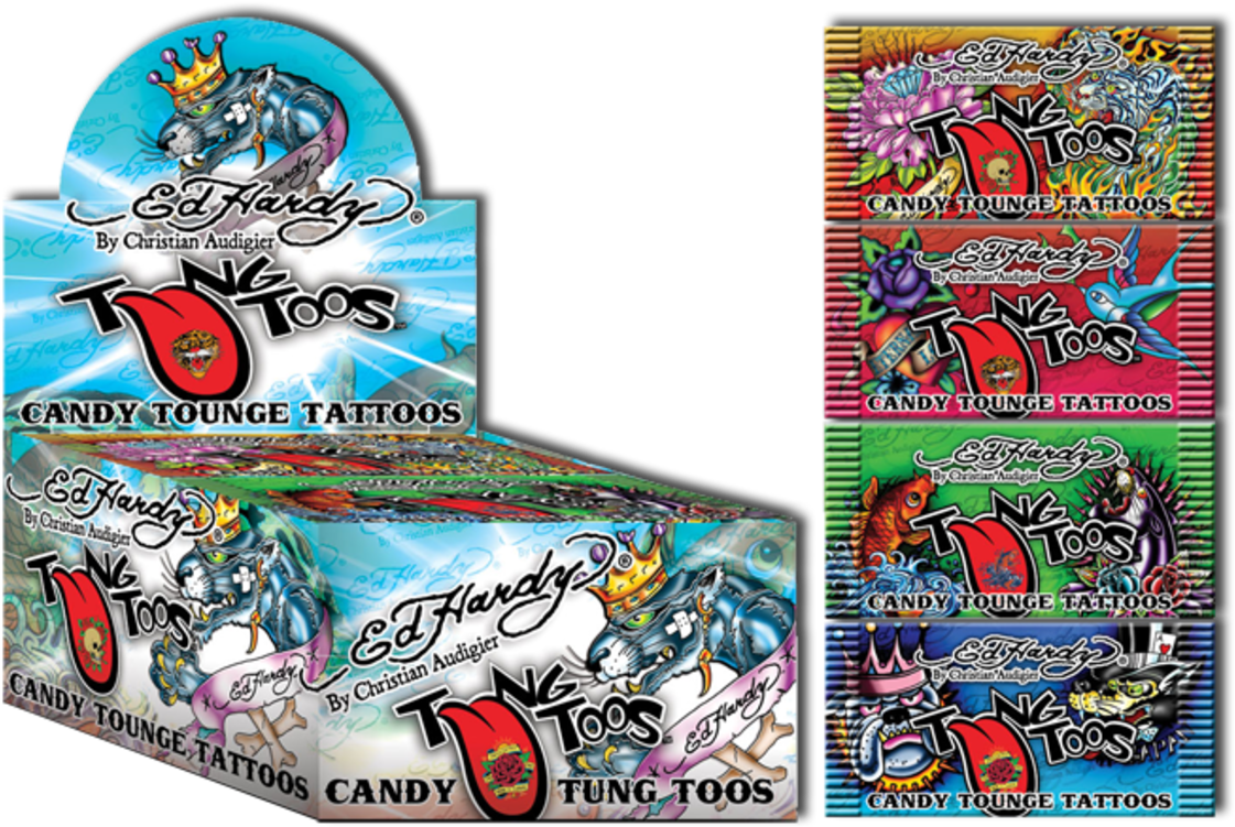 But My Daughter Loves These Whacky Temporary Tongue - Ed Hardy (1200x761), Png Download