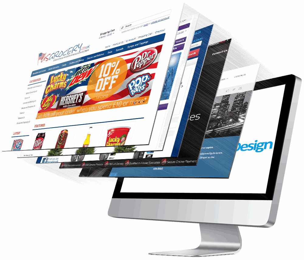 Website Image Png - Multiple Websites (1000x856), Png Download