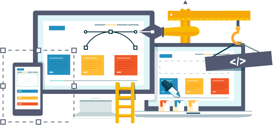 Building Trust With Web Design - Creative Web Design Banner (916x441), Png Download
