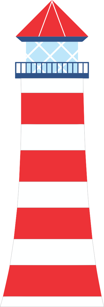 Ursinho Marinheiro Farol Png - Nautical Light House Clip Art (403x1182), Png Download