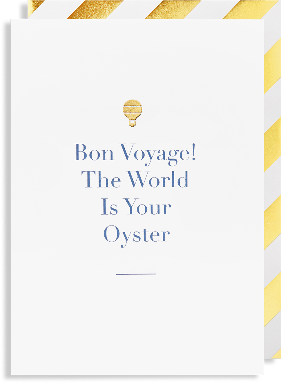 Bon Voyage The World Is Your Oyster Greeting Card - Greeting Card (1400x1499), Png Download