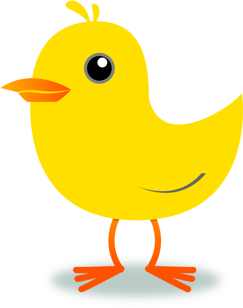 Bird Clipart Yellow - Bird Singing Clipart Png (1111x1101), Png Download