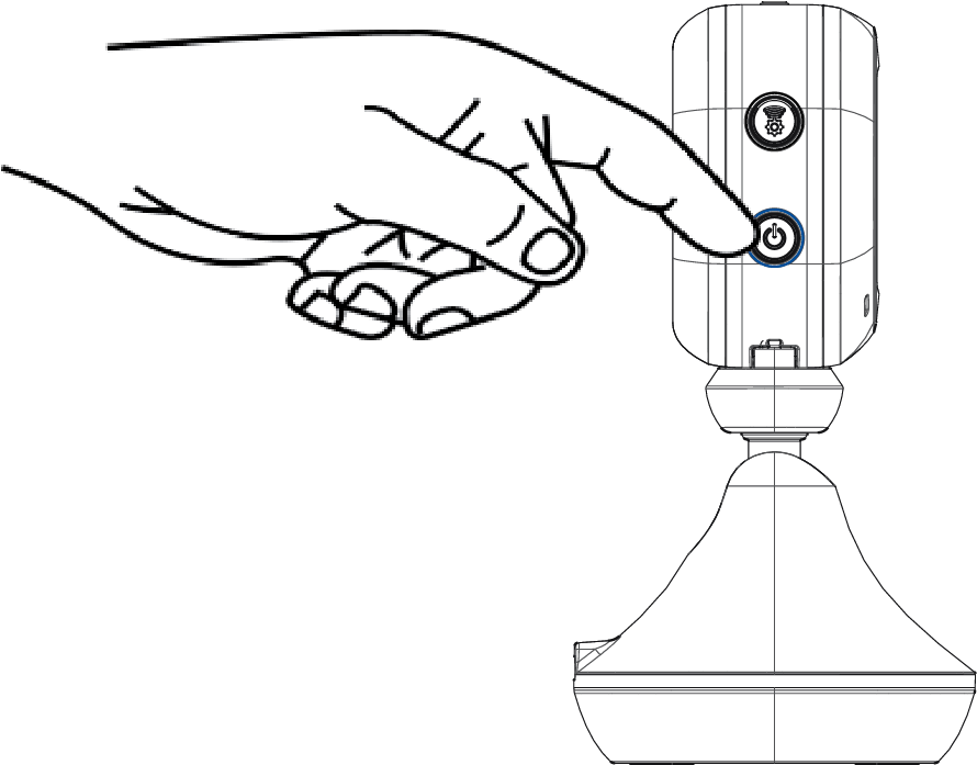 The Camera Will Turn On Automatically When Power Is - Hand (908x696), Png Download