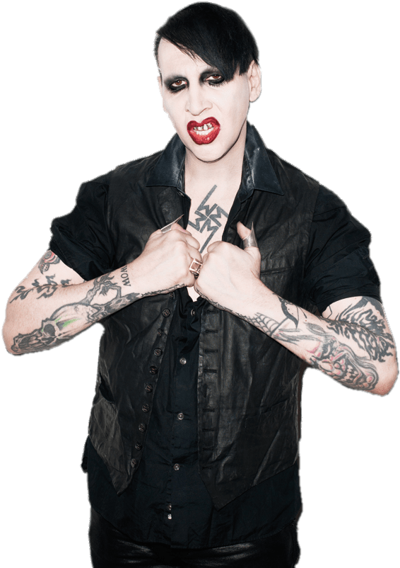 Download - Marilyn Manson Png (700x850), Png Download