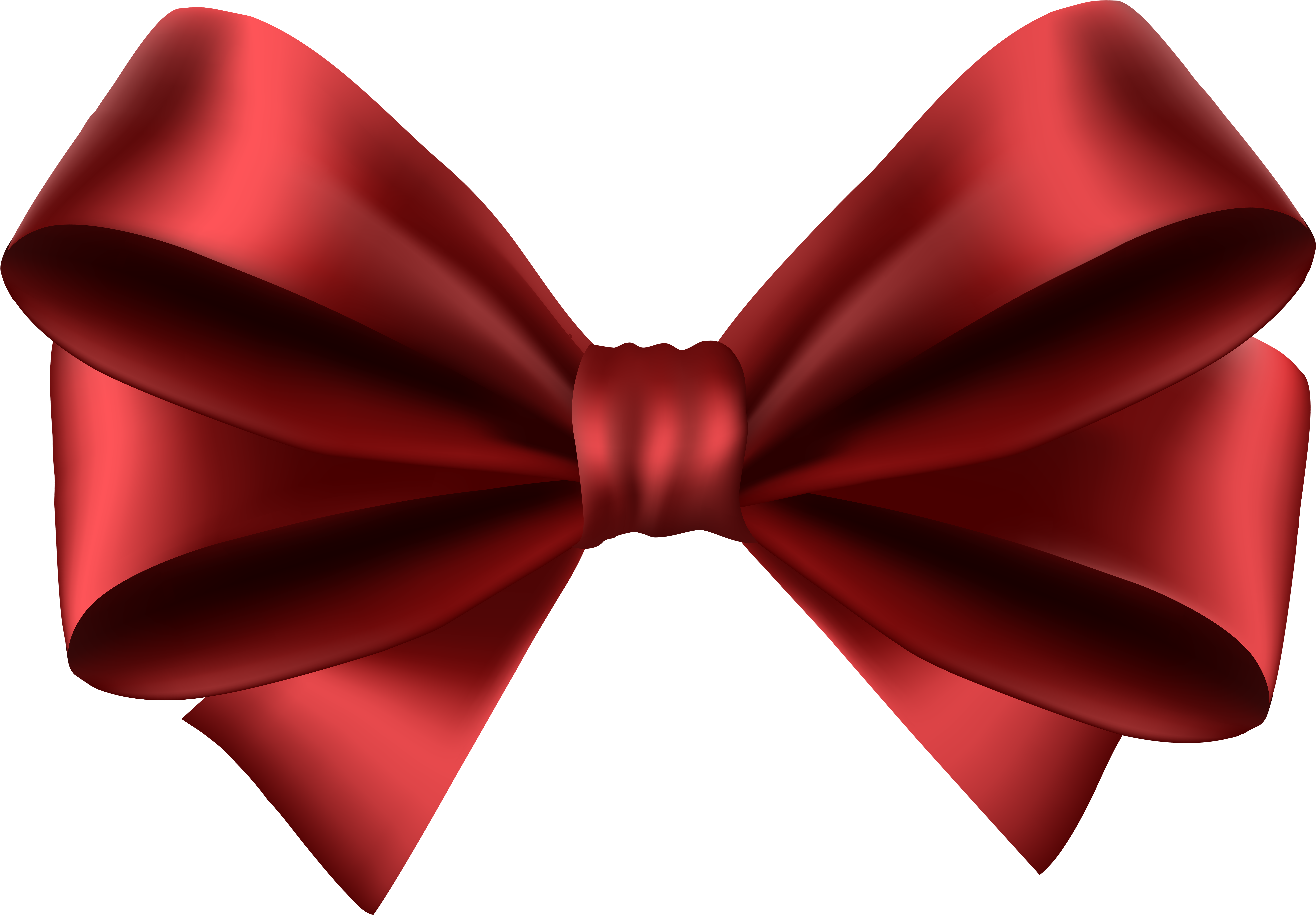 Transparent Background Red Bow (8000x5626), Png Download