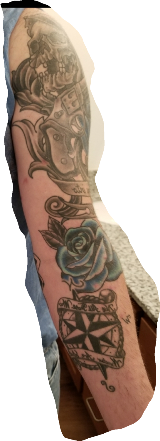 Frontlarge - Tattoo (545x1500), Png Download