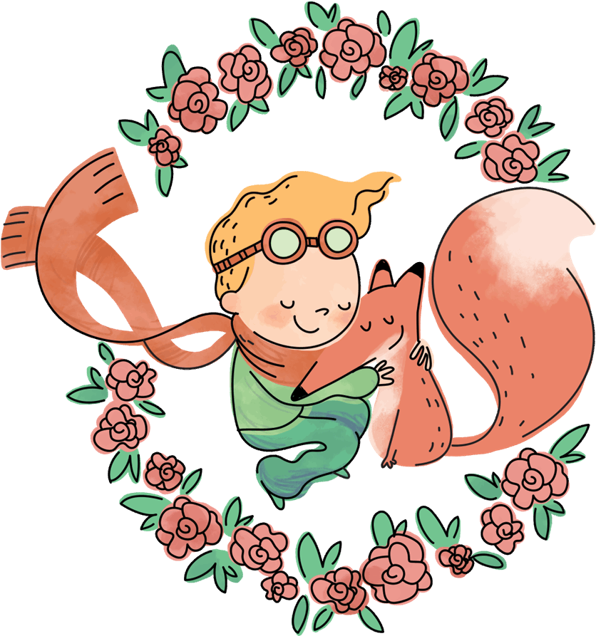 El Principito Y El Zorro Amigos - Principito Bebe (892x892), Png Download