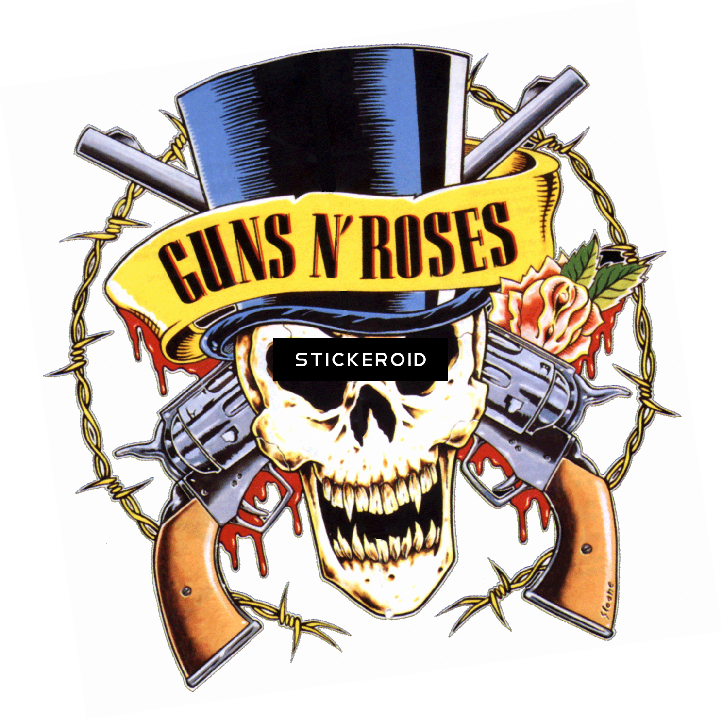 Slash Guns N Roses Logotipo Guns And Roses Full Size Png Download Seekpng