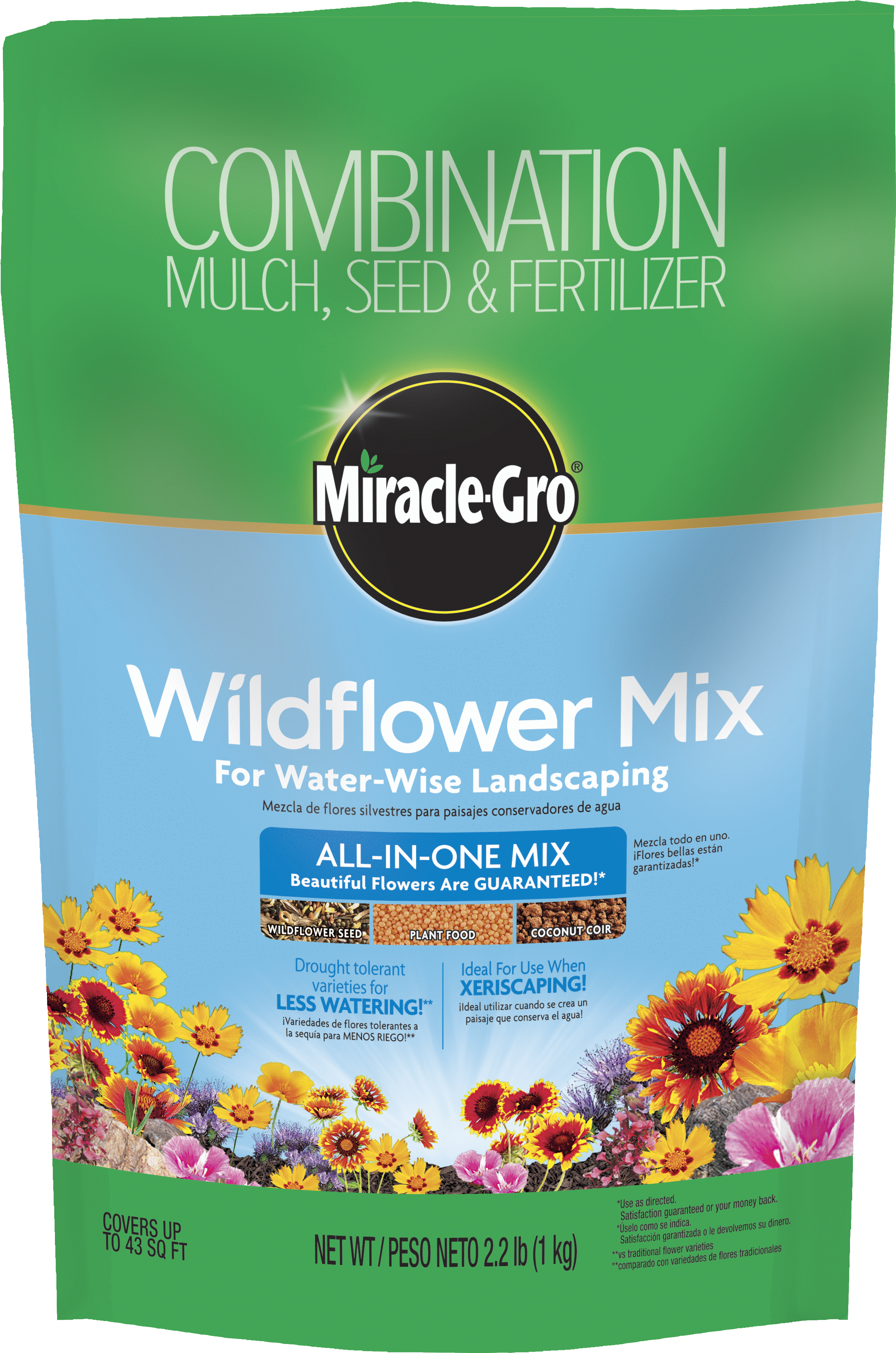 Wildflower All-in-one Mix, 2.2-lbs. (2608x3878), Png Download