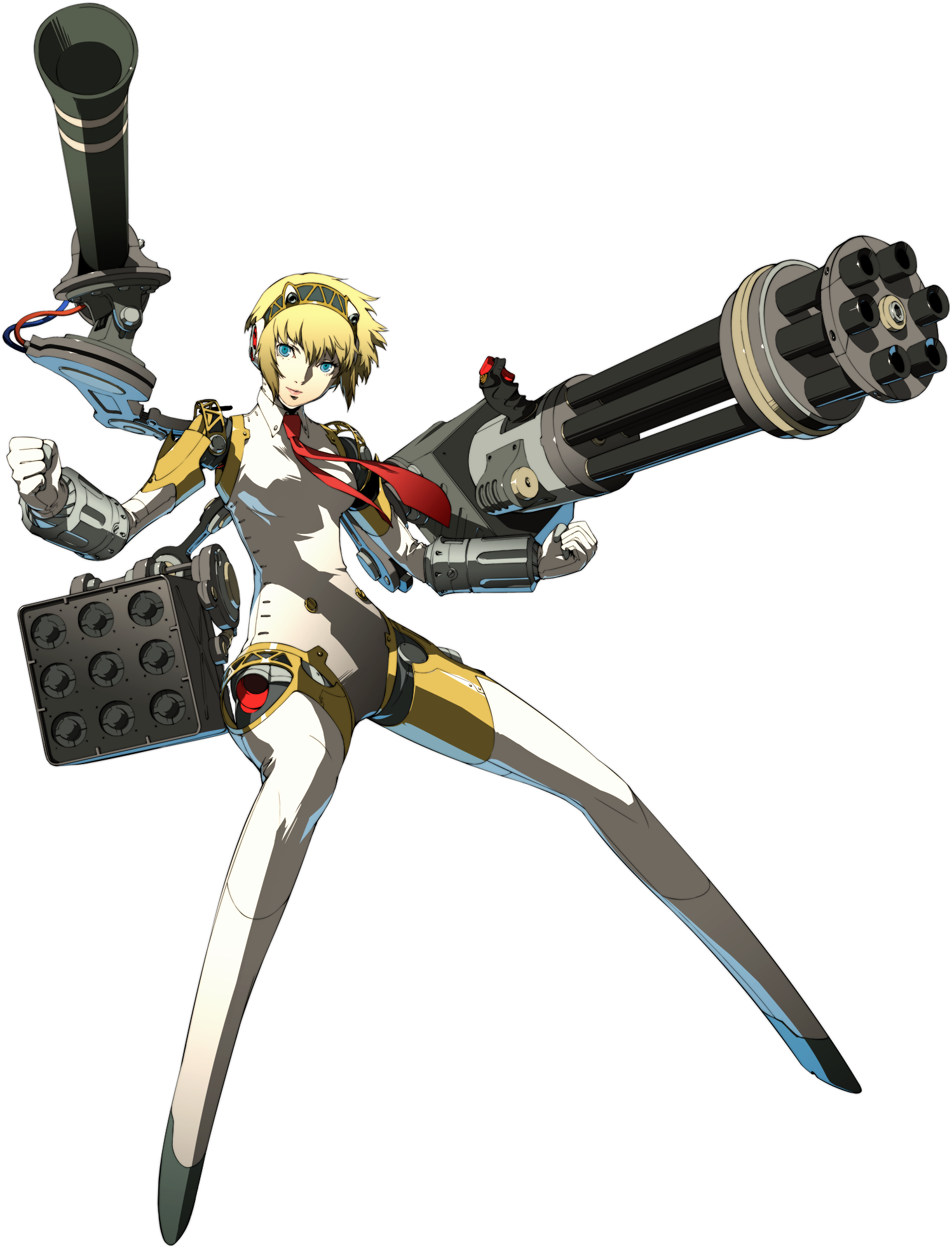 Megami Tensei Wiki - Persona 4 Arena Aigis (1498x1971), Png Download