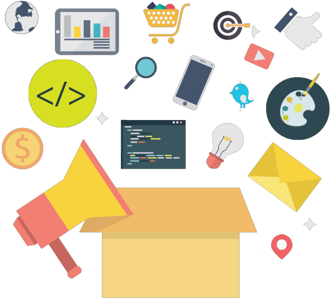 Full Stack Web Developer & Digital Marketing Technologist - Diagram (669x599), Png Download