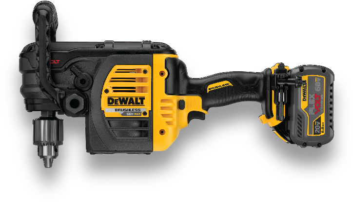 Studdrill - Dewalt Dcd460b Cordless Stud Joist Drill, Bare Tool (749x665), Png Download