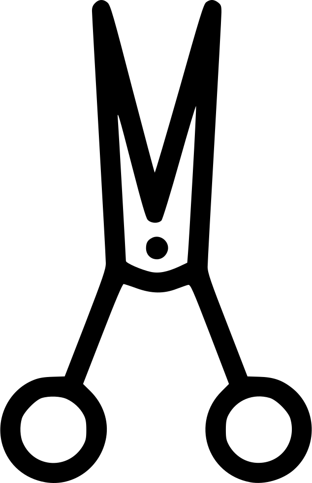 Open Scissors Comments - Portable Network Graphics (634x980), Png Download